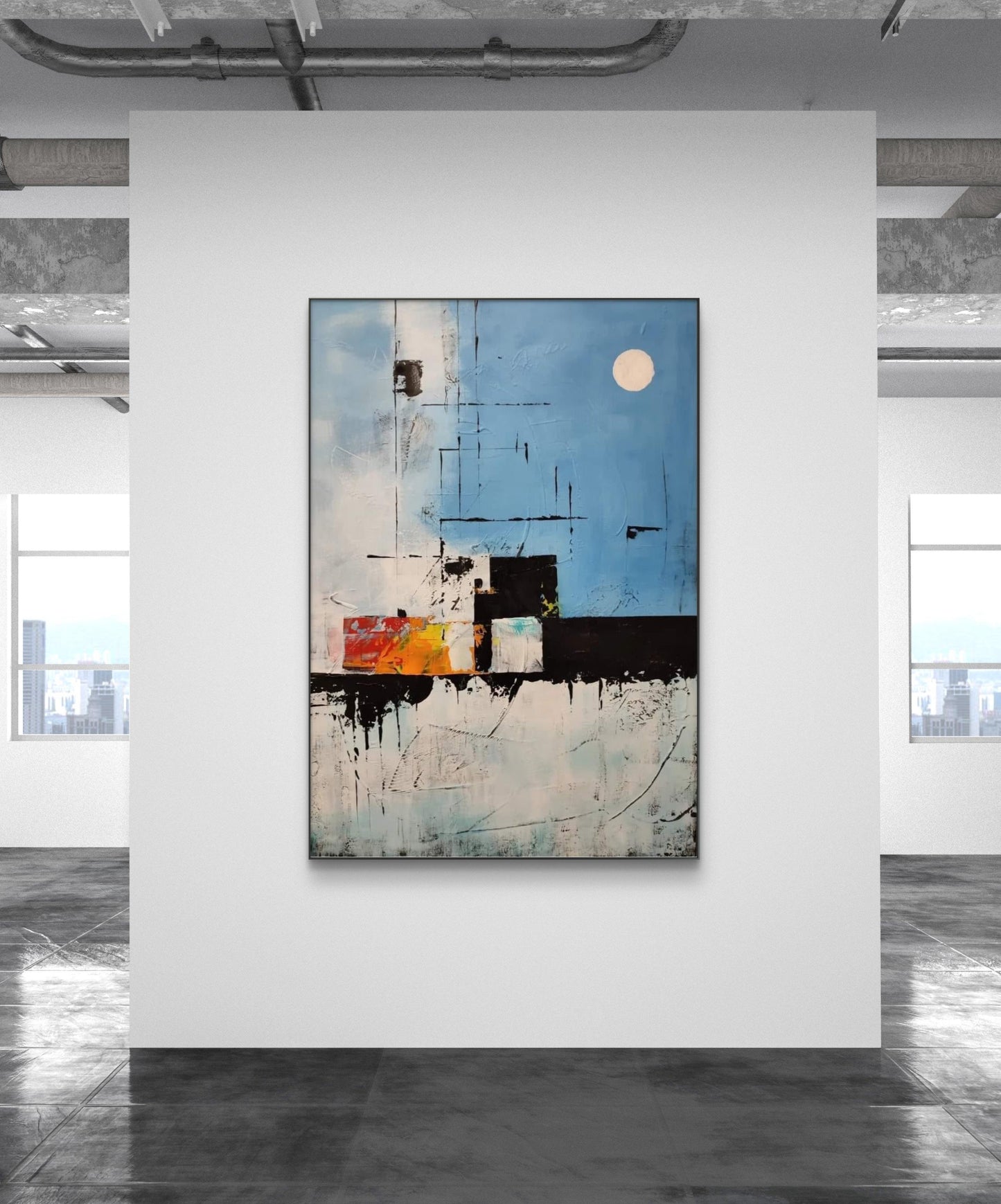 A Bluer Kind of White 70x100cm/27.5”x39.4”