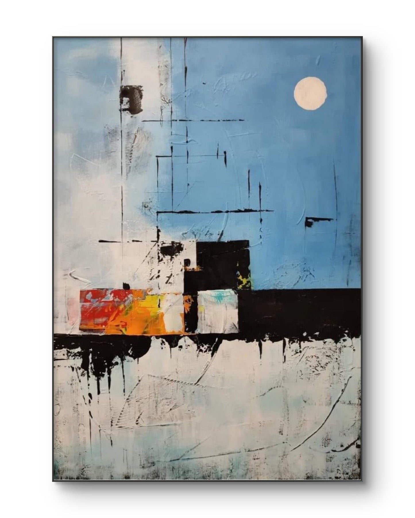 A Bluer Kind of White 70x100cm/27.5”x39.4”