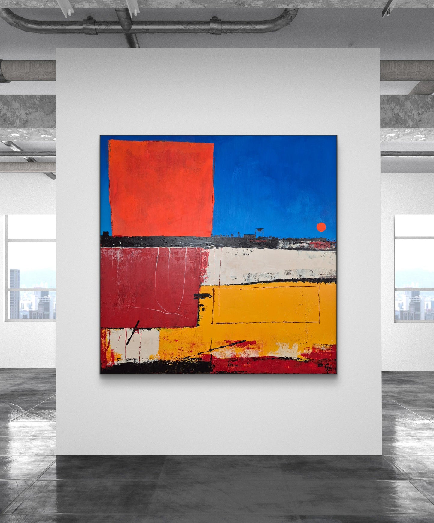 Black Summer 100x100cm/39.4”x39.4”