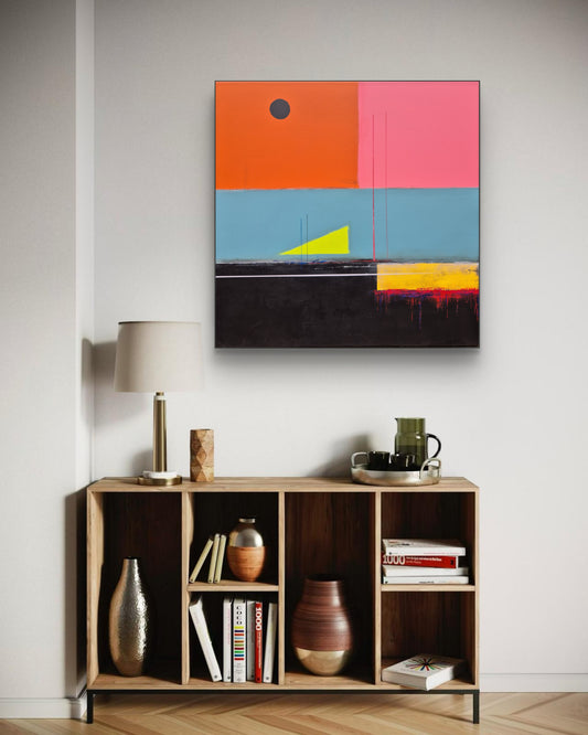 When no one can sleep 80x80cm/31,5"x31,5"