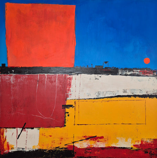 Black Summer 100x100cm/39.4”x39.4”