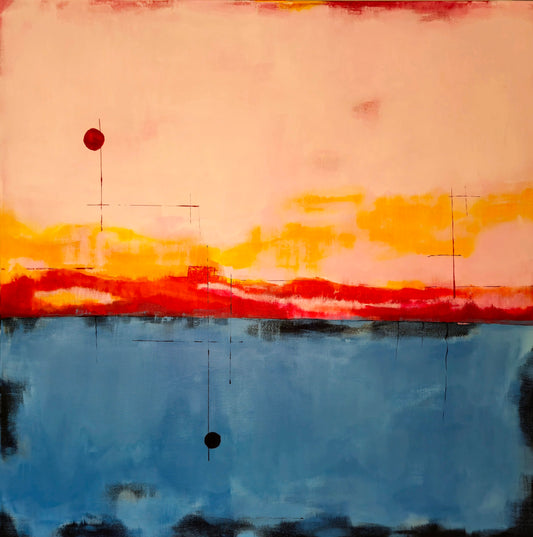 On the Brink of Emptiness 100x100cm/39.4”x39.4”