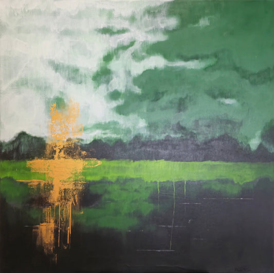 Diane, 11:30 AM, February 24th 100x100cm/39.4”x39.4”