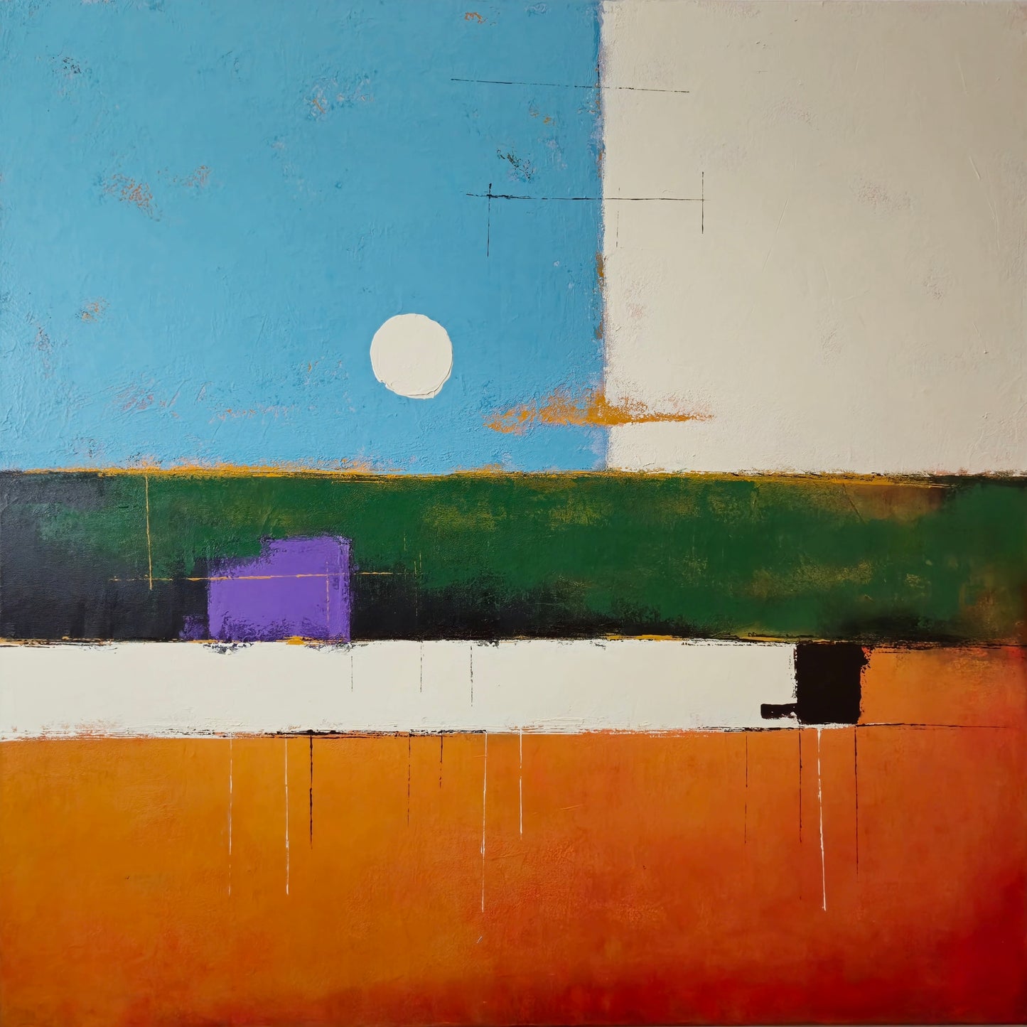 Everything In Its Right Place 100x100cm/39.4”x39.4”