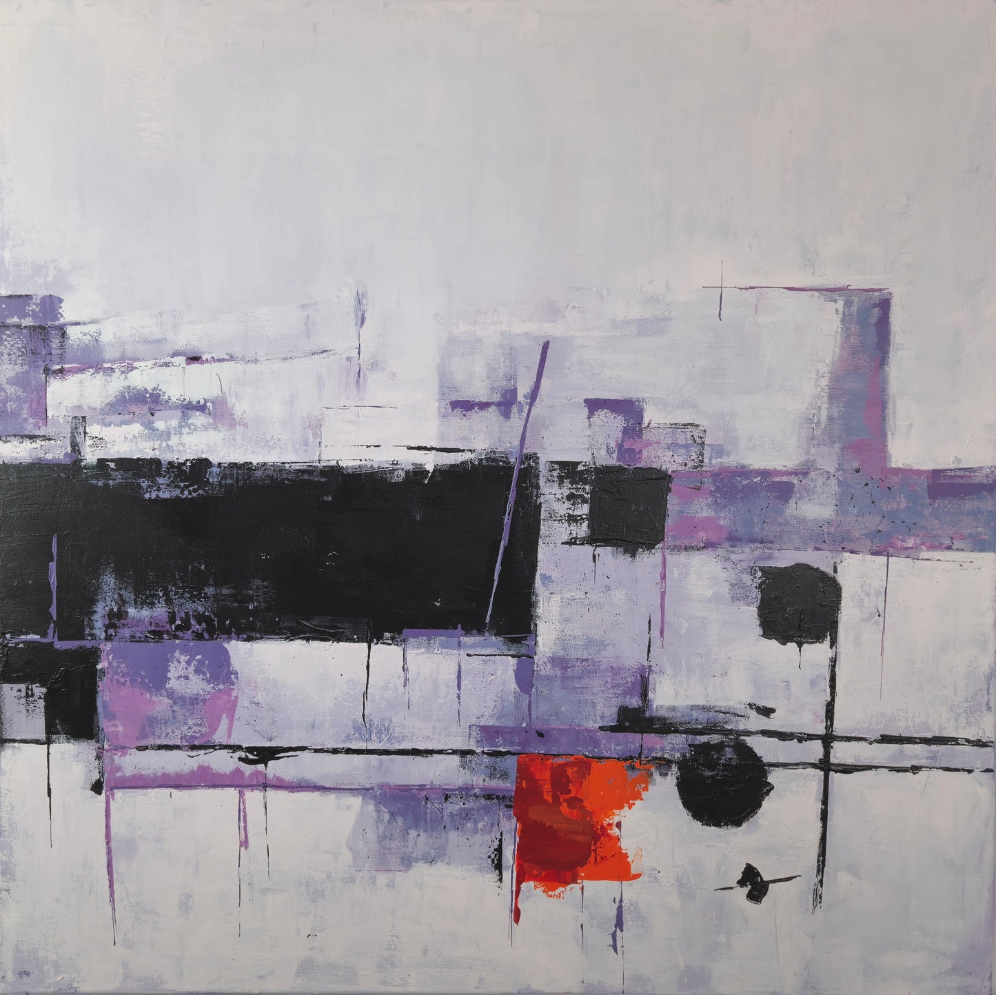 Fire Walk With Me 100x100cm/39.4”x39.4”