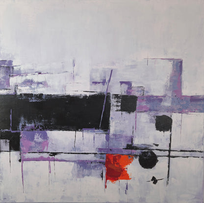 Fire Walk With Me 100x100cm/39.4”x39.4”