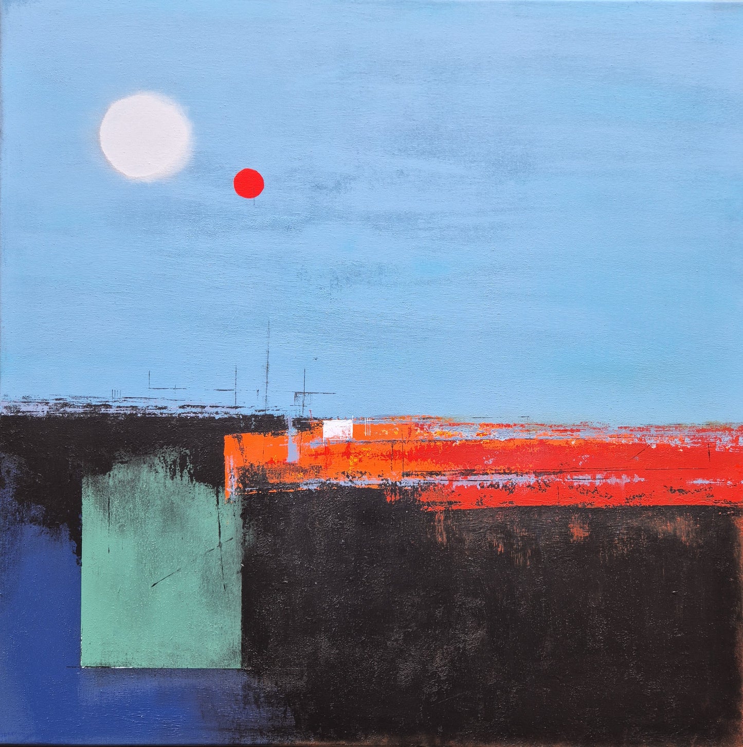 Around the world 80x80cm/31,5"x31,5"