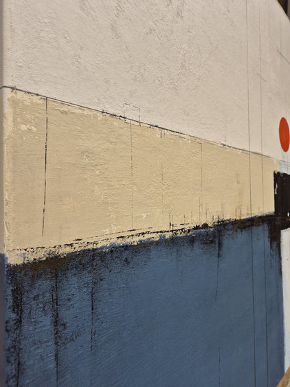 In the shade of willow tree 100x100cm/39.4”x39.4”