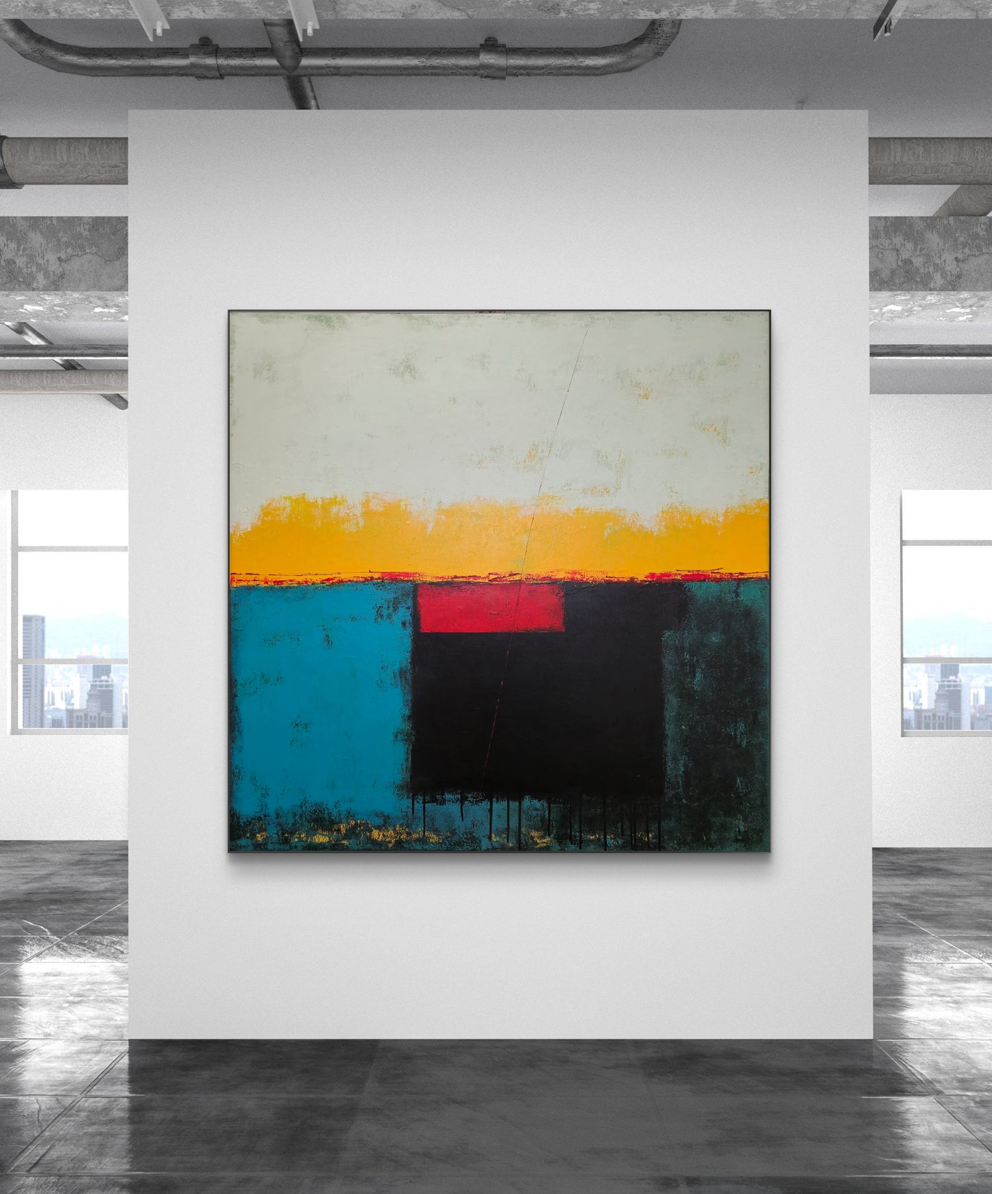 Almost Like in Paradise 100x100cm/39.4”x39.4”