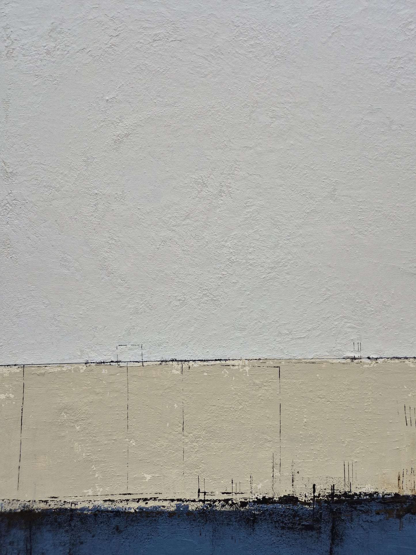 In the shade of willow tree 100x100cm/39.4”x39.4”