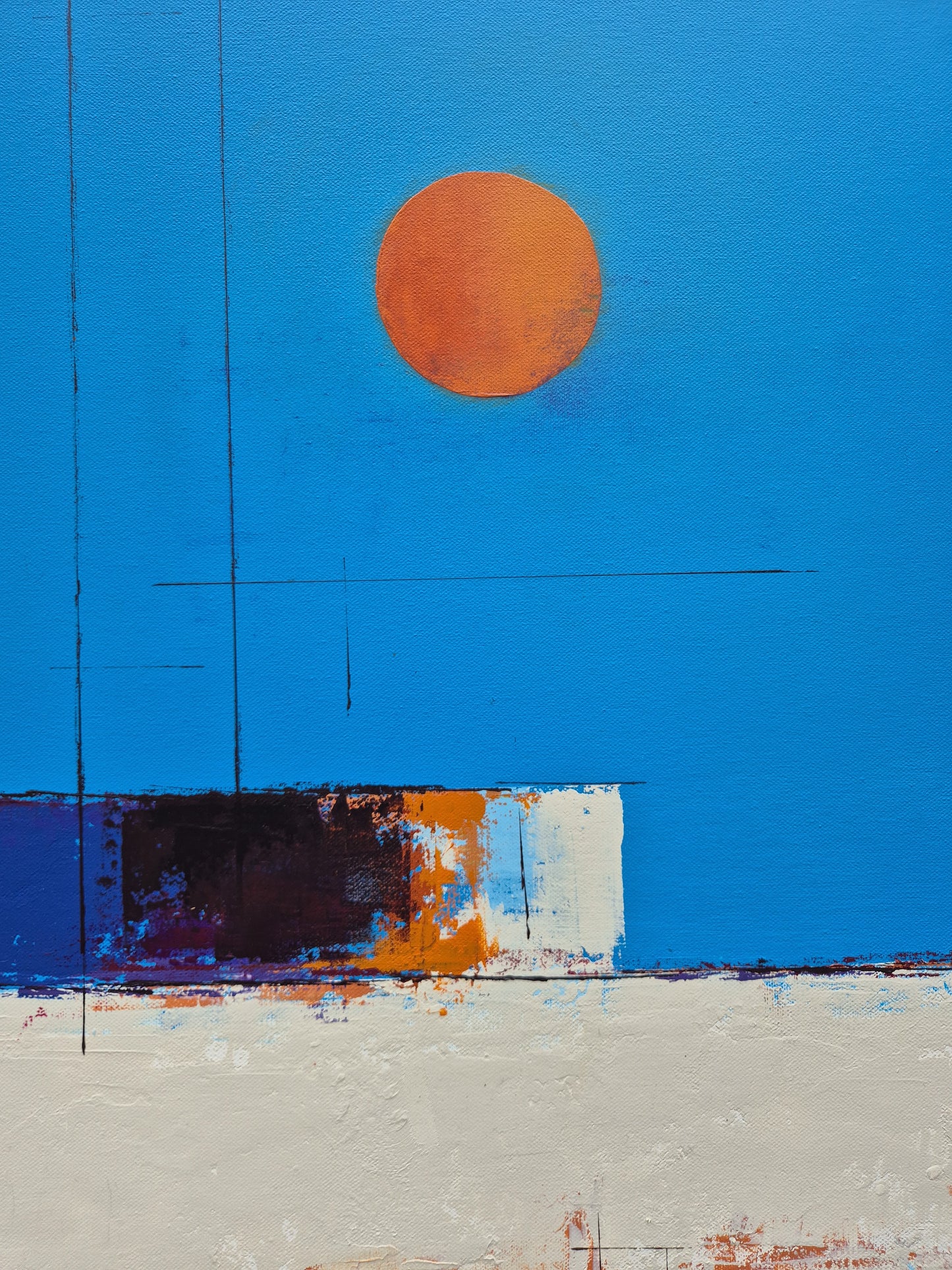 We shine like a burning star 100x100cm/39.4”x39.4”