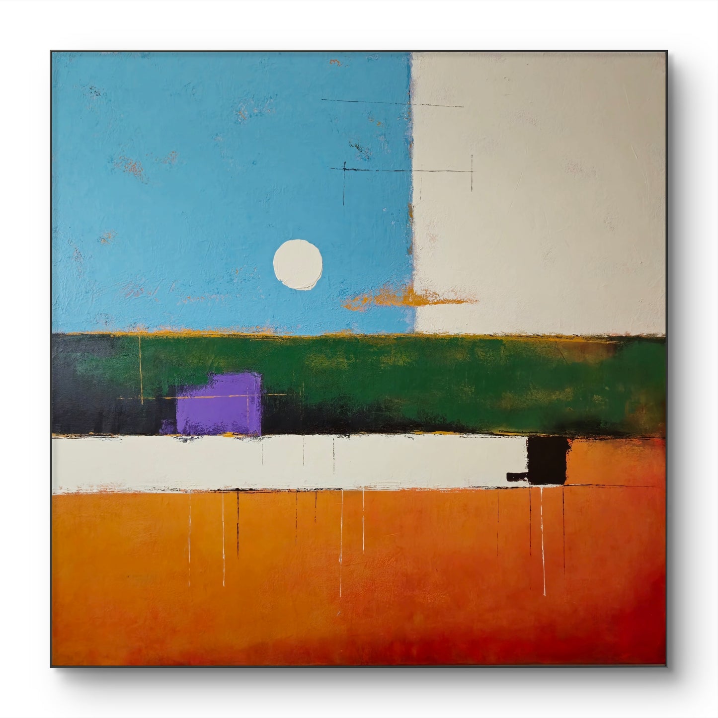 Everything In Its Right Place 100x100cm/39.4”x39.4”