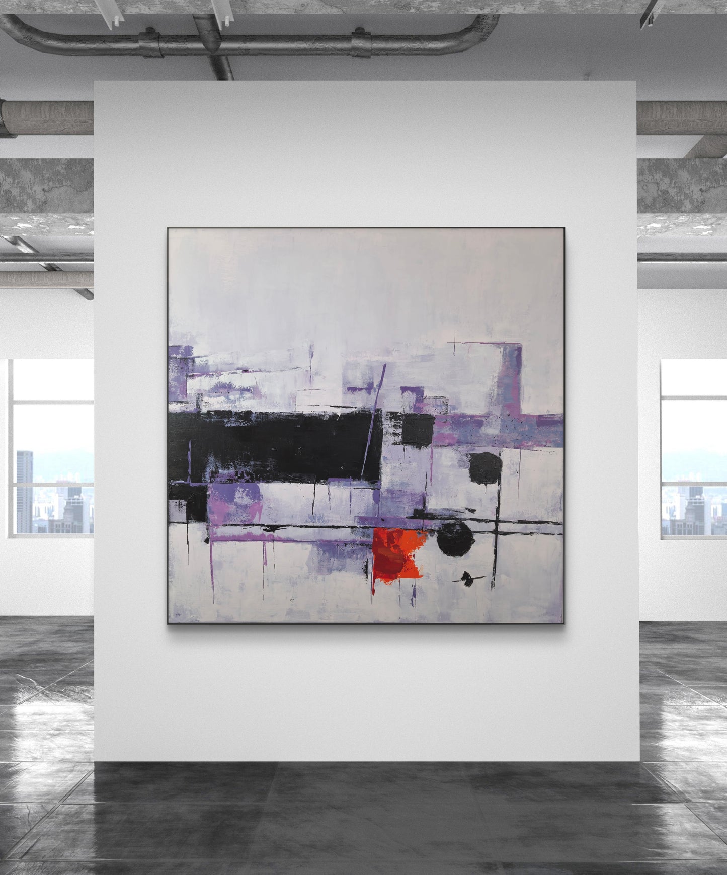 Fire Walk With Me 100x100cm/39.4”x39.4”