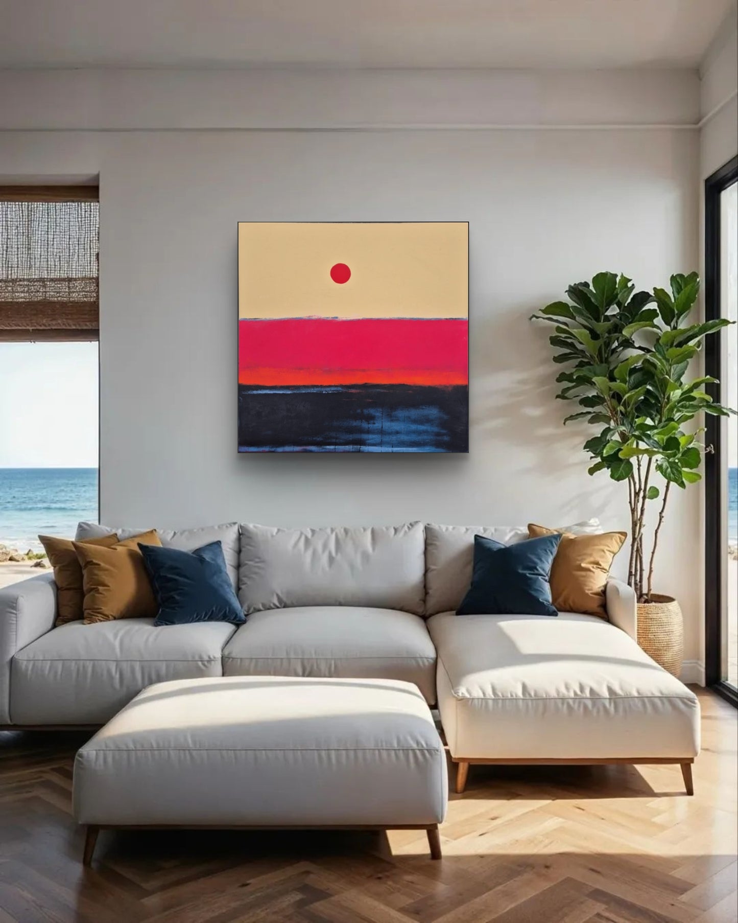 Down by the Water 90x90cm/35.4”x35.4”