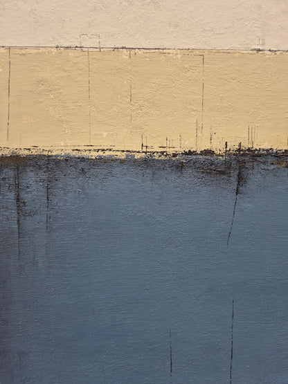 In the shade of willow tree 100x100cm/39.4”x39.4”