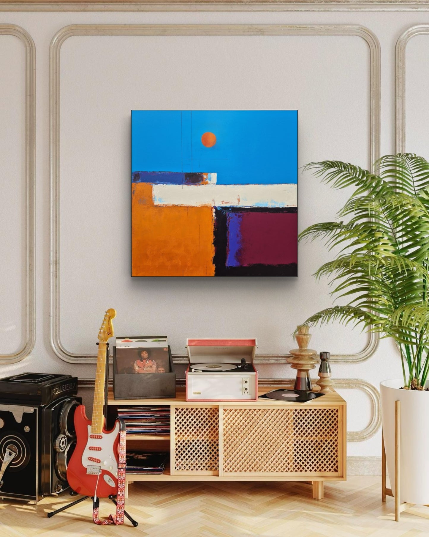 We shine like a burning star 100x100cm/39.4”x39.4”