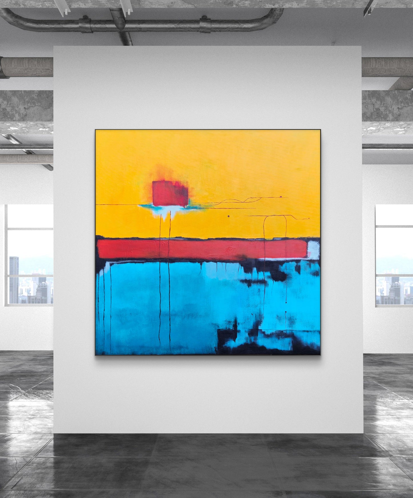 On the Other Side 100x100cm/39.4”x39.4”